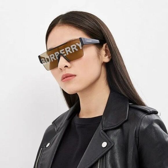 NEW Burberry BE4291 3001/G unisex Logo Lens D-frame Sunglasses main image 3
